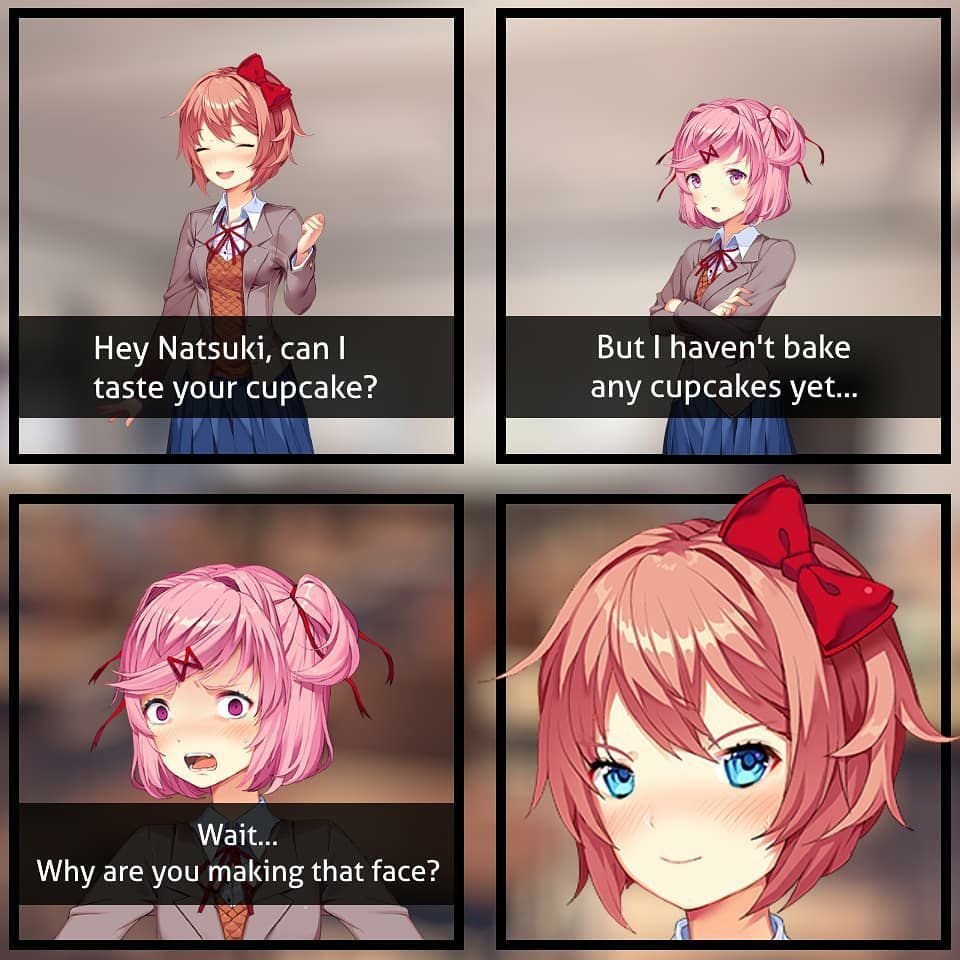 Hello Natsuki from Hello Sayori from Exit Music - iFunny Brazil