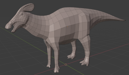 Getting Close To Finishing My Tlatolophus Model, Still A Little Way To Go But I'm Making Good Progress.
