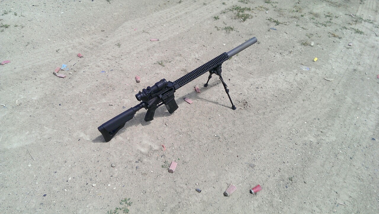ariaofdoom:  Top is my LMT piston driven AR with a T3 Compensator from 2A Armament.