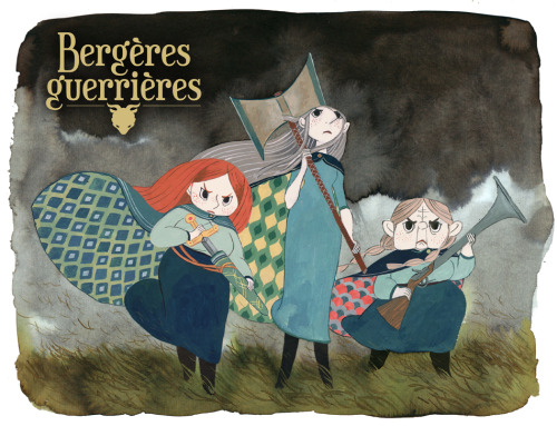 ssoja:Some concept for my new comic book project “Bergère Guerrière” (shepherdess warrior) in collab