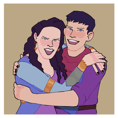 kingdowager: Based on those photo booth pictures of Katie and Colin :^) Omg, they have matching pain