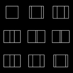 dailycube:                        Cube#235 Title: Nine rotating cubes Material: Animation / gif / blender Year: 2013                       