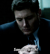 Dean meme: quote → Son of a bitch!