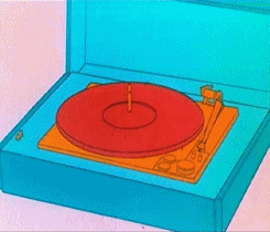 schoolcollegeradio:schoolcollegeradio rating: this is a chill gif set, its vinyl, vinyl is chill, and its animated, that makes it even more chill. i give this gifset a 10/10