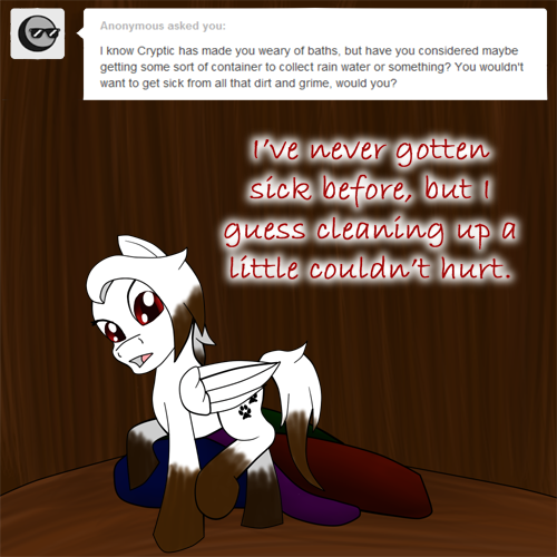 askpawprints:  Pawprints:…At least I’m all clean now. ((Sorry about the black