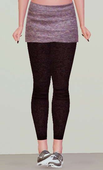 julies7821:  [julies]Leggings with skirt-cotton hi~guys~  I made a new texture for this pant,an