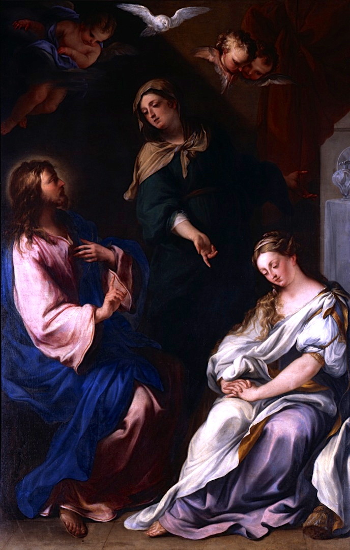 Agostino Scilla, Christ in the House of Martha and Mary, 1679