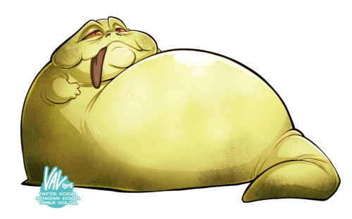 I humbly present to you my newest Star Wars OC: A'gutta the HuttThe fattest Hutt this side of the Ga