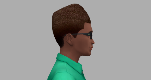 Progress on Max: hair, contacts, everyday glassesTW below. Do not read if you are not comfortable.I 