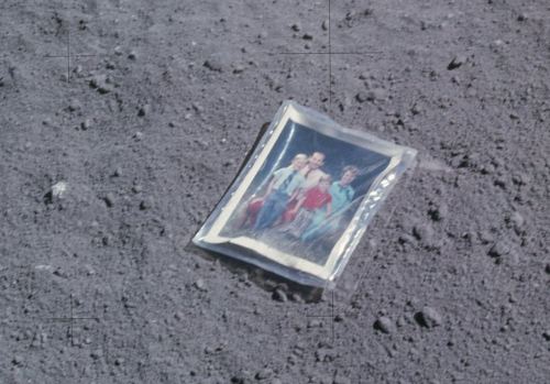 Family Photo ( Left on the Moon by Astronaut Charles Duke, Apollo 16, 1972)