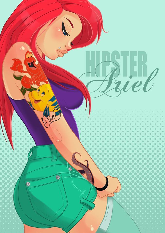 Disney princess hipsters