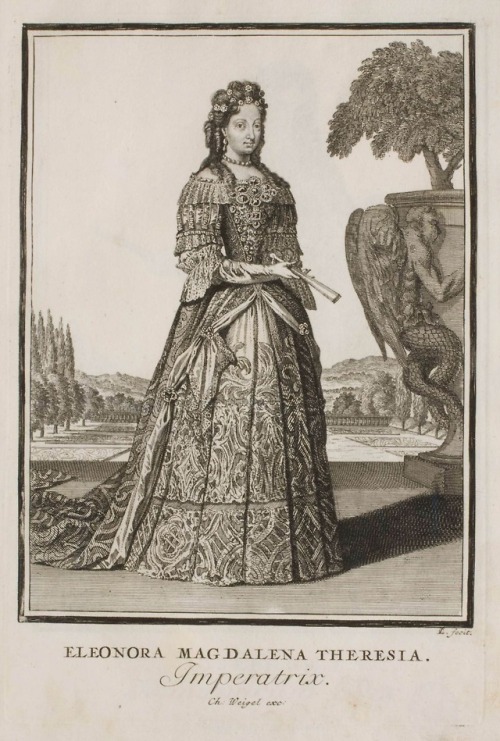 Christoph Weigel after Caspar Luyken, 1703Holy Roman Empress Eleonora Magdalena Theresia, Archduches