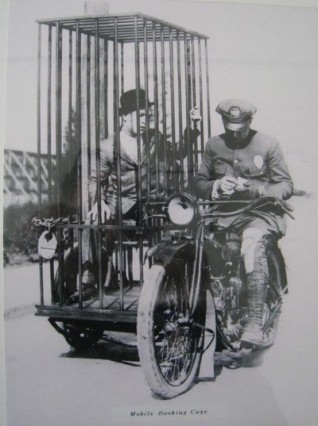 ahkep:  actionables:  the past is a strange place cops on bikes used to transport