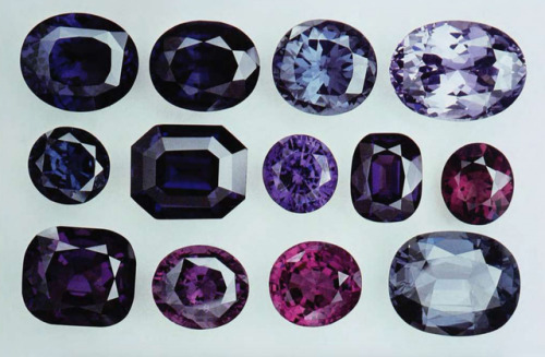 Spinel Loose Gemstones from IGS taken by Joel E. Arem