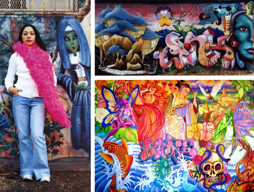 becauseiamawoman:Fem Art Friday Feature: Lady PinkLady Pink, was born in 1964 in Ecuador and was rai