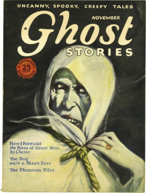 talesfromweirdland:GHOST STORIES (1926/7) cover art by Jean Oldham.