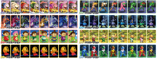 zora-stone:  fuckyeahclassiclink:  challengerapproaching:  Ladies and gentlemen, the full color palette options for every confirmed character in Super Smash Bros 4!  Well, well, well. Looks like Toon Link has not only an NES Link color pallet, but an