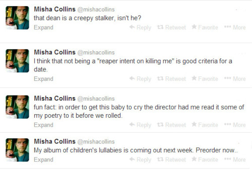 heavenandhellcastiel:   Misha live tweeting “Heaven can’t wait”   