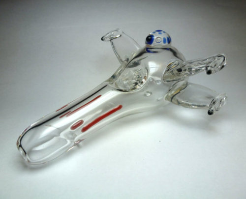 i-probably-shouldnt-buy-that:  Star Wars X-Wing Glass Pipe