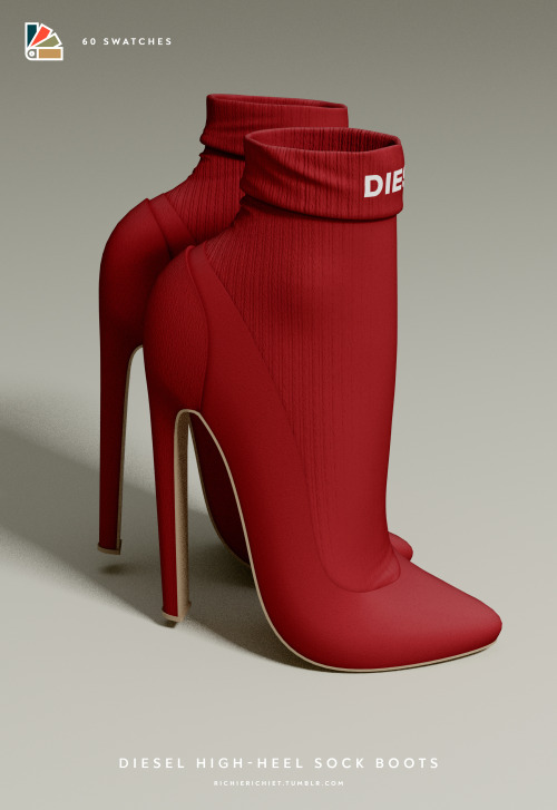 Diesel High-Heel Sock Boots  •  Download  –  Required Cas Up Heels Sl