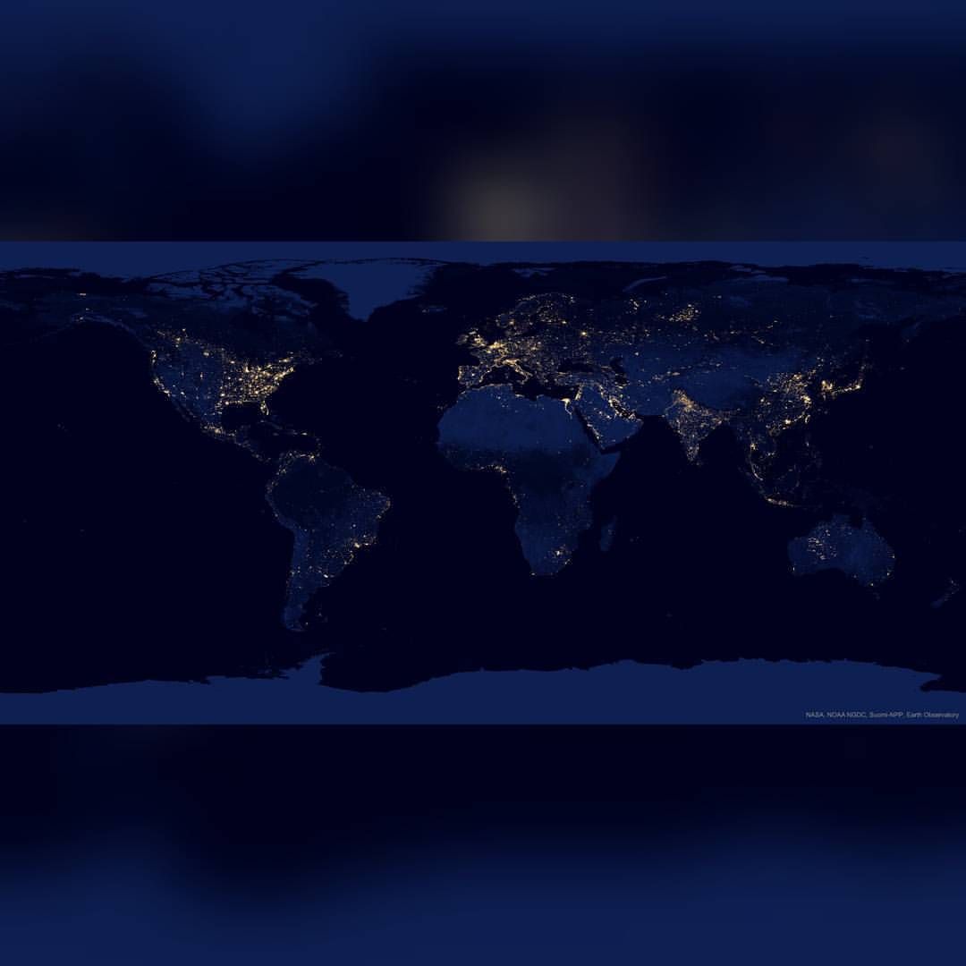 Earth at Night #nasa #apod #noaa #ngdc #suominpp #viirs #earth #light #lights #night