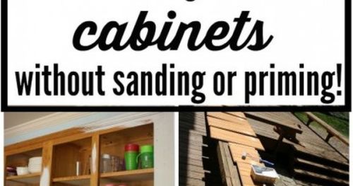 #BagoesTeakFurniture THIS IS AWESOME! Learn how to paint kitchen cabinets without sanding OR priming