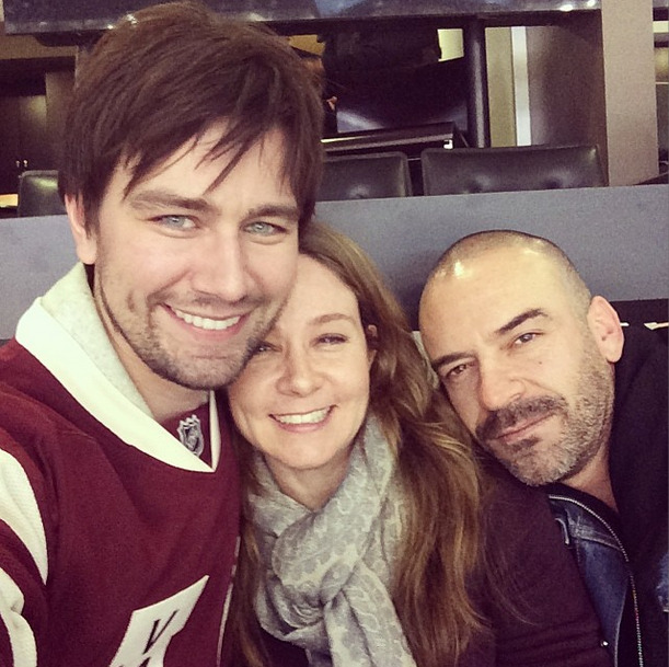 overrunbyscots:  @torrancecoombs With daddy and step-mommy at the Leafs game. #Reign