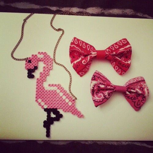 New creations from Bowsdontcry #bowsdontcry #bows #pink #flamandrose #animal #bandana #pornbows #bar