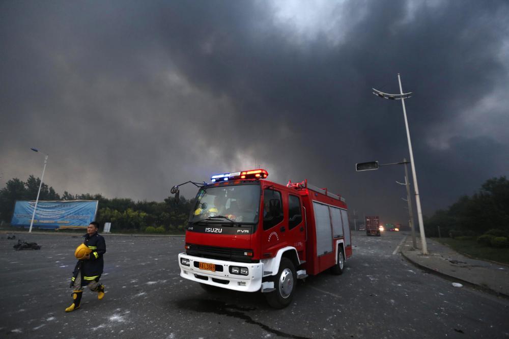 This is the aftermath of the deadly explosion in the Chinese city of Tianjin.