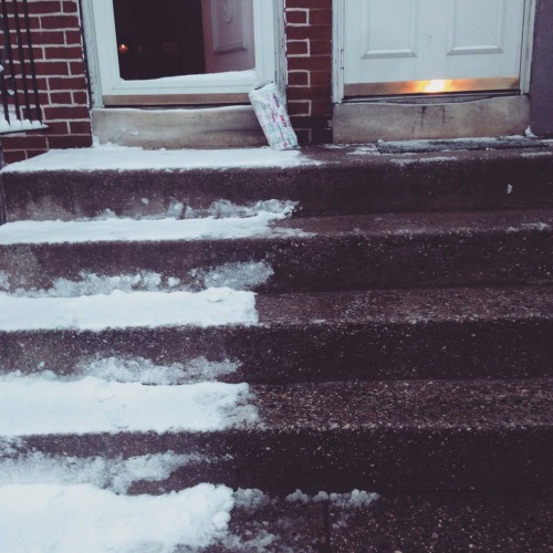 my neighbors literally only shoveled their side of the stoop. after I had shoveled theirs twice.Evil