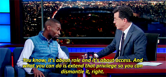 ja-ll:  YES BOY! this platform and message are so important.also, #1 example of privilege