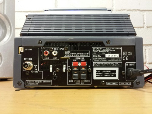 Sharp MD-E9000H Mini Disc Compact Component System, 2001