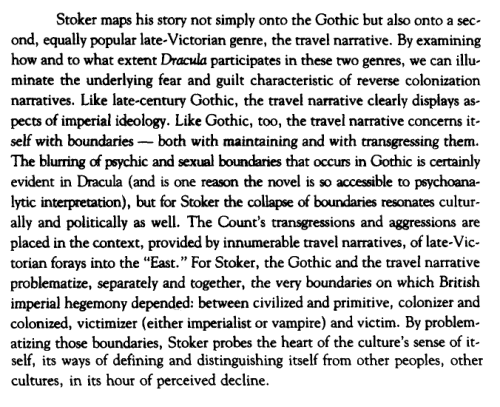 zielenna:Stephen D. Arata, “The Occidental Tourist: Dracula and the Anxiety of Reverse Coloniz