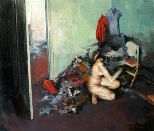 Julien Spianti (French-Italian, b. 1982, Chartres, France) - Retour à Nod, 2011  Paintin