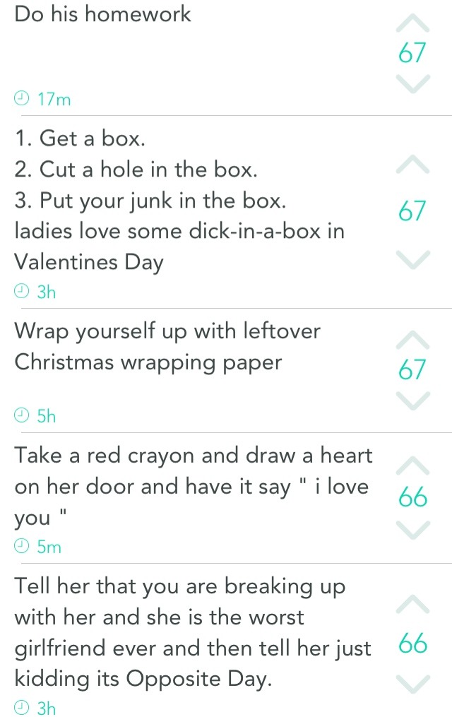 cartel:  Last Minute Valentines Day Ideas by Yik Yak