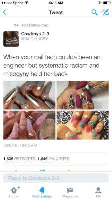 alacklusteredparadise:  My nail tech was