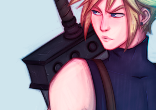 After the first demo of Final Fantasy 7 : Remake, I could not resist drawing this dude &lt;3&nbs