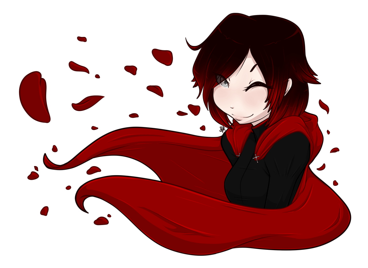 cheshirecatsmile37art:  Ruby Rose from RWBY!Something quick I drew the night before