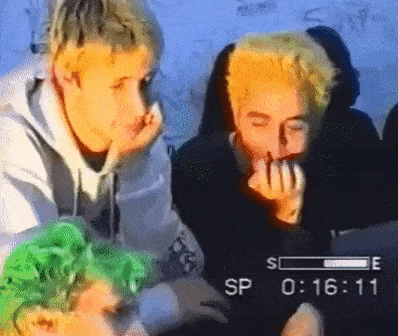 smashing-anarchist-poet:Mike stroking and ruffling Tré‘s hair while Billie picks his nose.