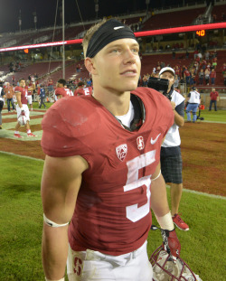 straightdudesexting:  Running back hunk Christian McCaffrey