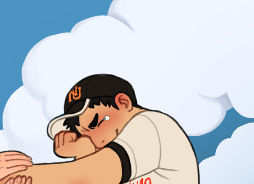Zine previews!! For the oofuri zine I’m hosting! First one is the zine piece, second is for a print 