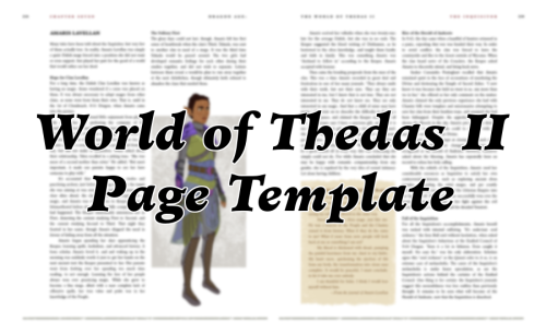 Want To Make Your Own Fake World Of Thedas Vol 2 Pages? Now You Can With These Handy Templates! Everything