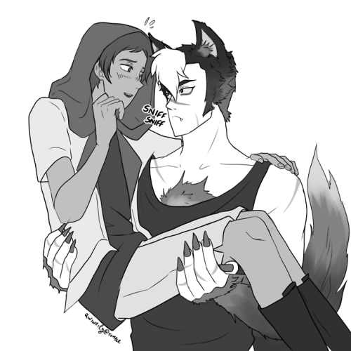 Here’s @spocayla ‘s request! Omg I hope I made a good job with werewolf!Shiro, haha!Lance doesn’t se