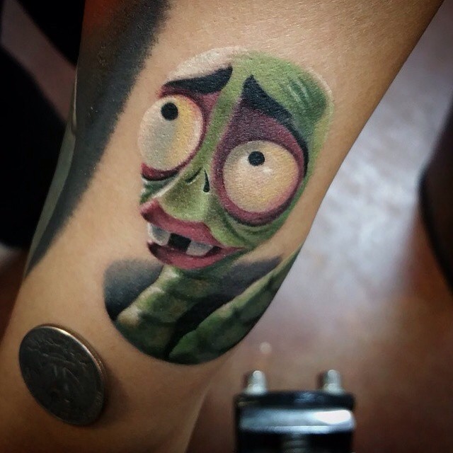 CorpseBride maggot tattoo by Alonzo Gonzales -...