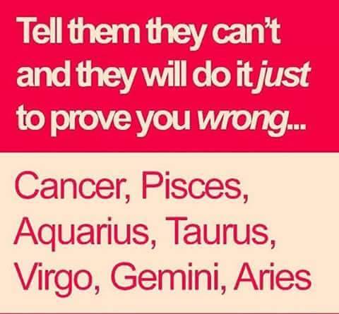 mommylovescake:sassygapeach79:Cancer - yep ♋️I have been known to behave in this manner. :-/Aquarius
