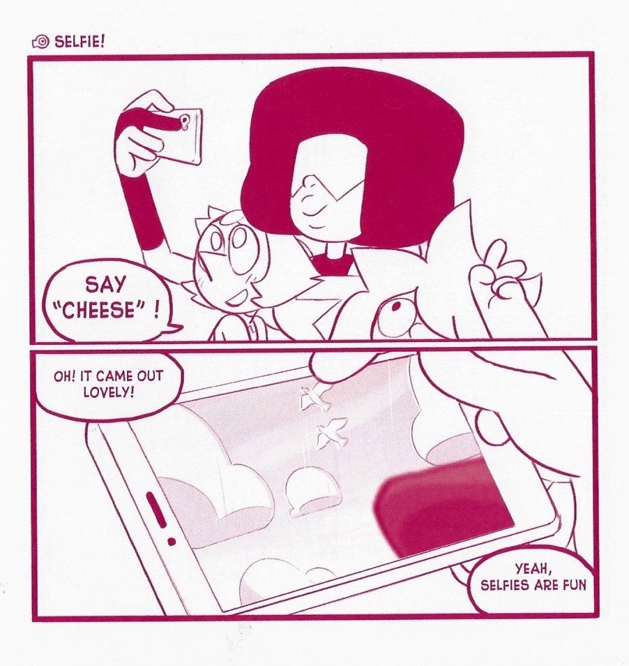 as-warm-as-choco:  “Selfie!” Page 3 from Steven Universe SDCC 2016 exclusive