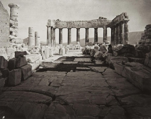 didoofcarthage: Interior of the Parthenon, Taken from the Western Gate by William James StillmanAmer