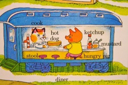 kitschyliving:  Richard Scarry. Hungry Pig.