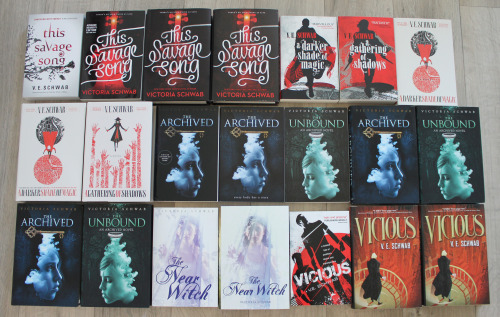 Book Collection #27 - Books by Victoria Schwab.Link will lead to my blog post, where I have more pic