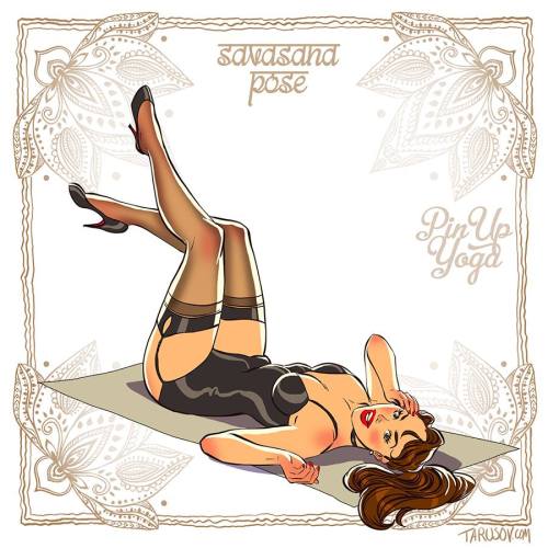 gameraboy:  Pin-up Yoga by Andrew Tarusov Check out his Kickstarter as welll! 
